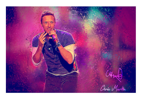 Wall Art, Chris Martin Coldplay Painting Wall Art