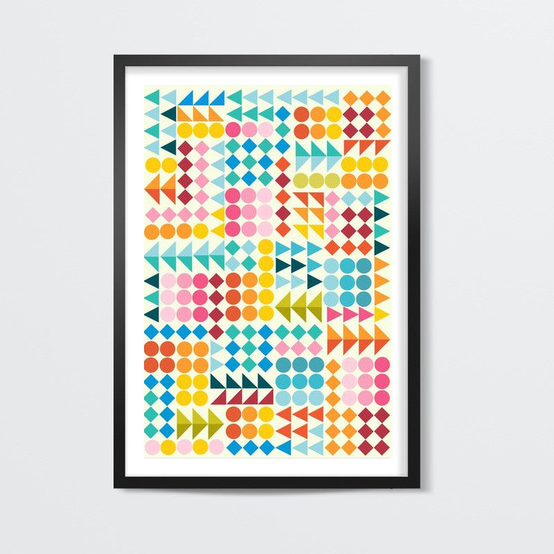 Basic Shape Pattern Wall Art