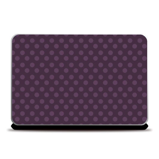Purple Dots Laptop Skins