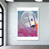 swing to the moon Wall Art
