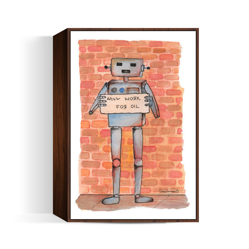 Homeless Robot Wall Art