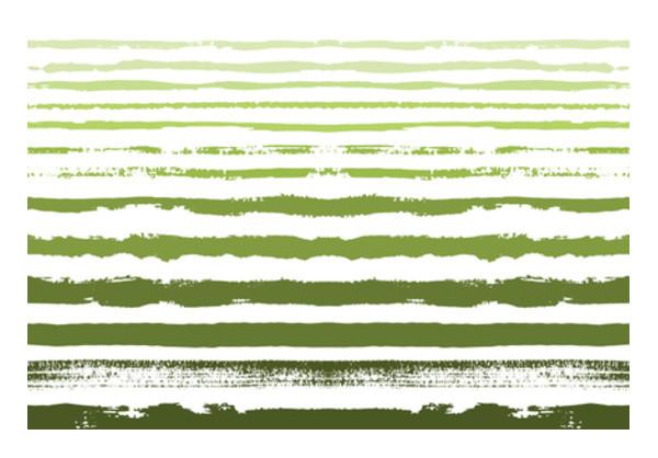 PosterGully Specials, Uneven Green Stripes Wall Art