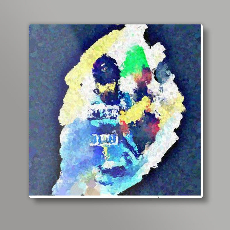 BLEED BLUE Square Art Prints
