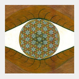 Square Art Prints, The Flower of Life within the Third Eye Square Art Prints
