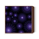 Purple Spirograph Square Art Prints