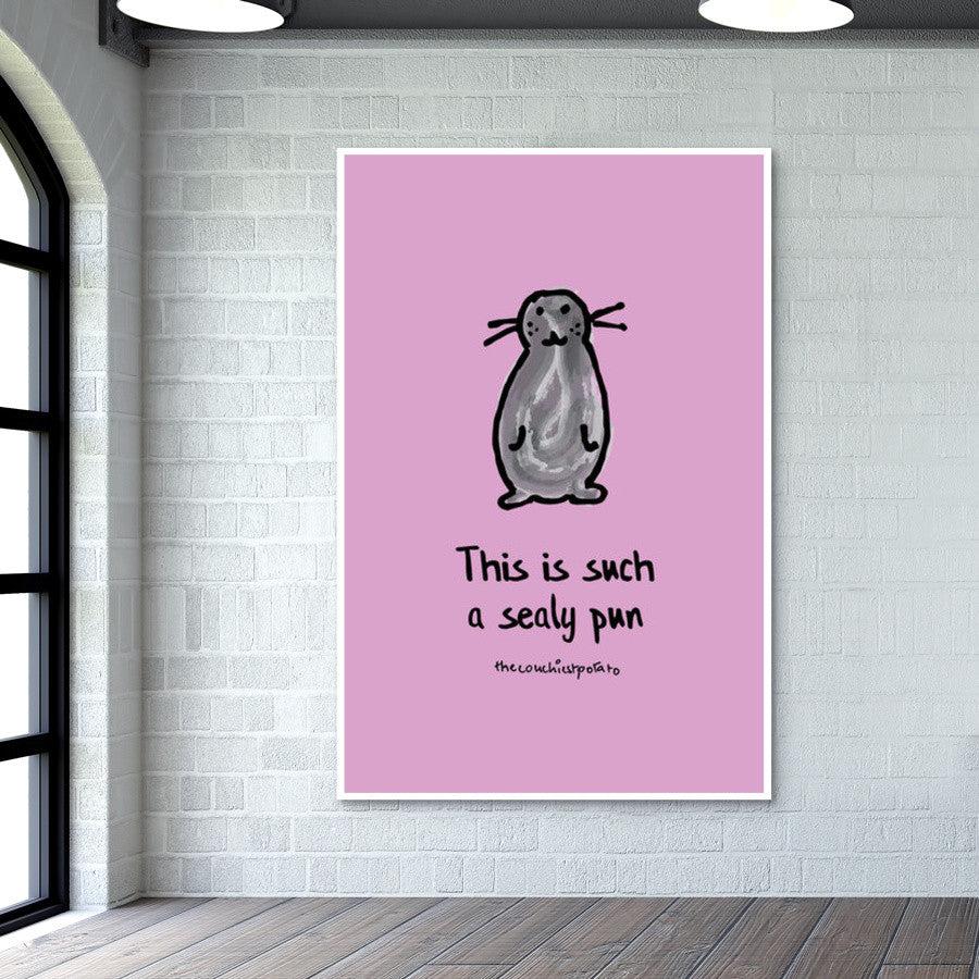 Sealy Pun | The couchiest potato Wall Art