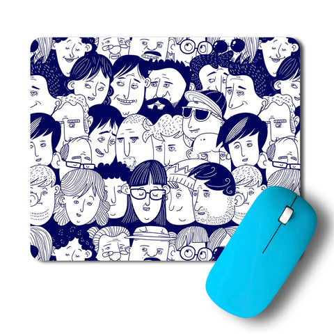 People Pattern Artwork Mousepad