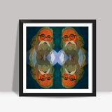 Intact Spirit - Indian Man Square Art Prints