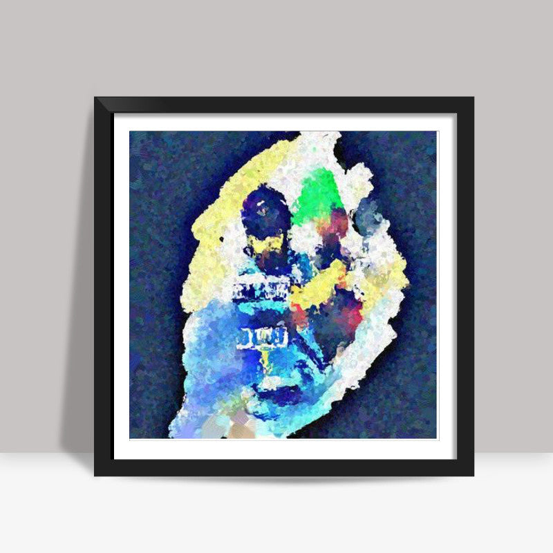BLEED BLUE Square Art Prints