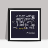 Office Poster - Belief  Square Art Prints