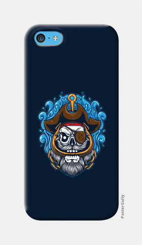 Skull Cartoon Pirate iPhone 5c Cases