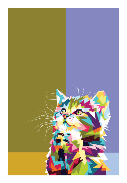 Colorfully Cat Hope Wall Art