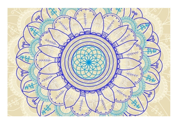 Bohemian Desi Pattern Doddle Art PosterGully Specials