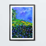 Blue cornflowers 5671 Wall Art