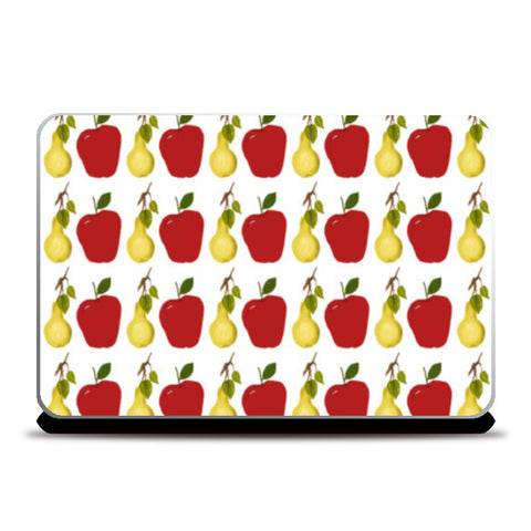 Cute Red Apple And Pear Fruit Pattern Laptop Skins