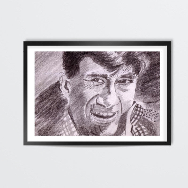 Superstar Dev Anand believed in the philosophy of accepting life with all its ups and downs Wall Art