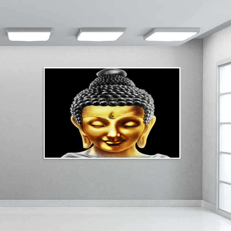 Gautam Buddha Golden Wall Art