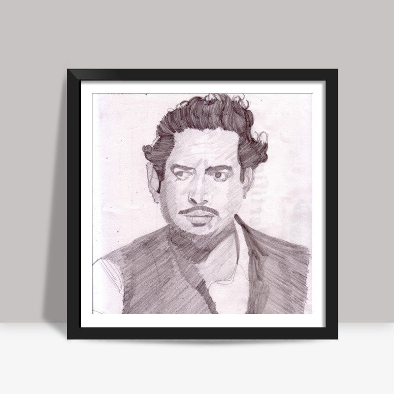 Guru Dutt was dedicated to cinema Square Art Prints