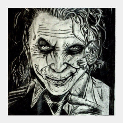 Square Art Prints, Joker Sketch