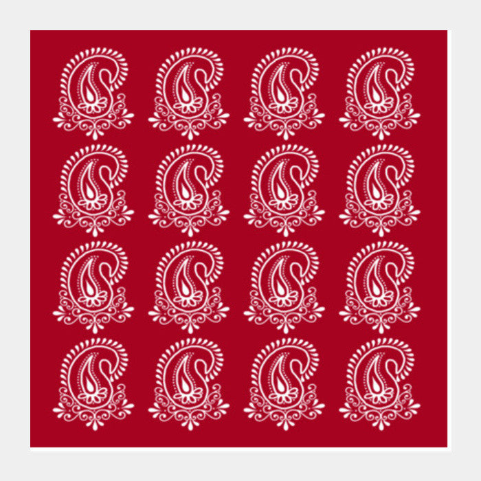 Paisley Pattern Square Art Prints