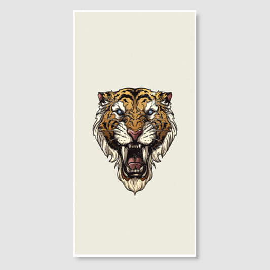 Saber Toothed Tiger Door Poster
