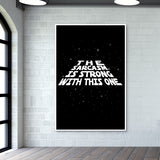 May the sarcasm be with you wall art | cuboidesign