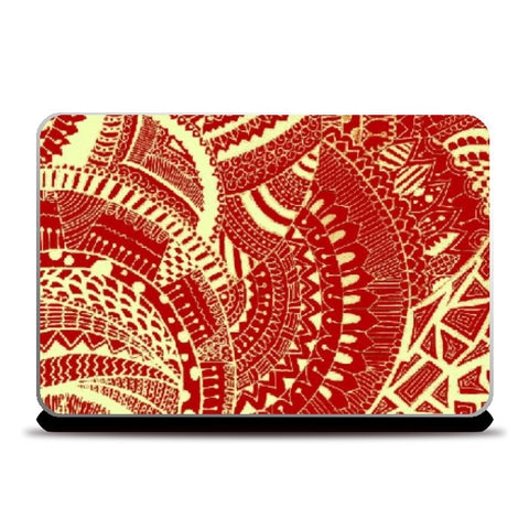 Laptop Skins, Red-Black doodle laptopskin|artist: Megha-Vohra, - PosterGully