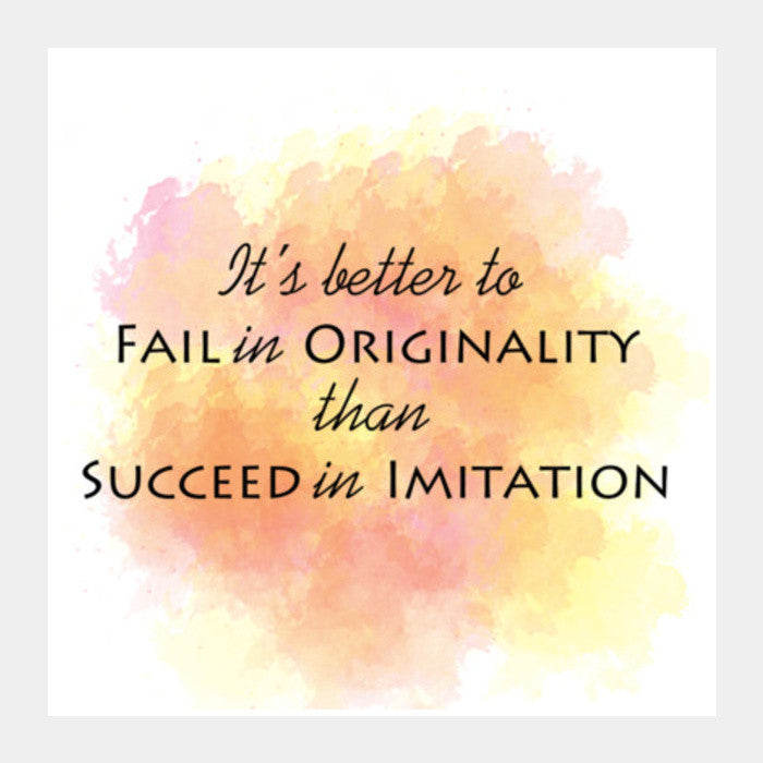 Be Original Square Art Prints