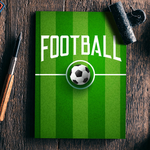 Football In The Center Of Ground | #Footballfan Notebook
