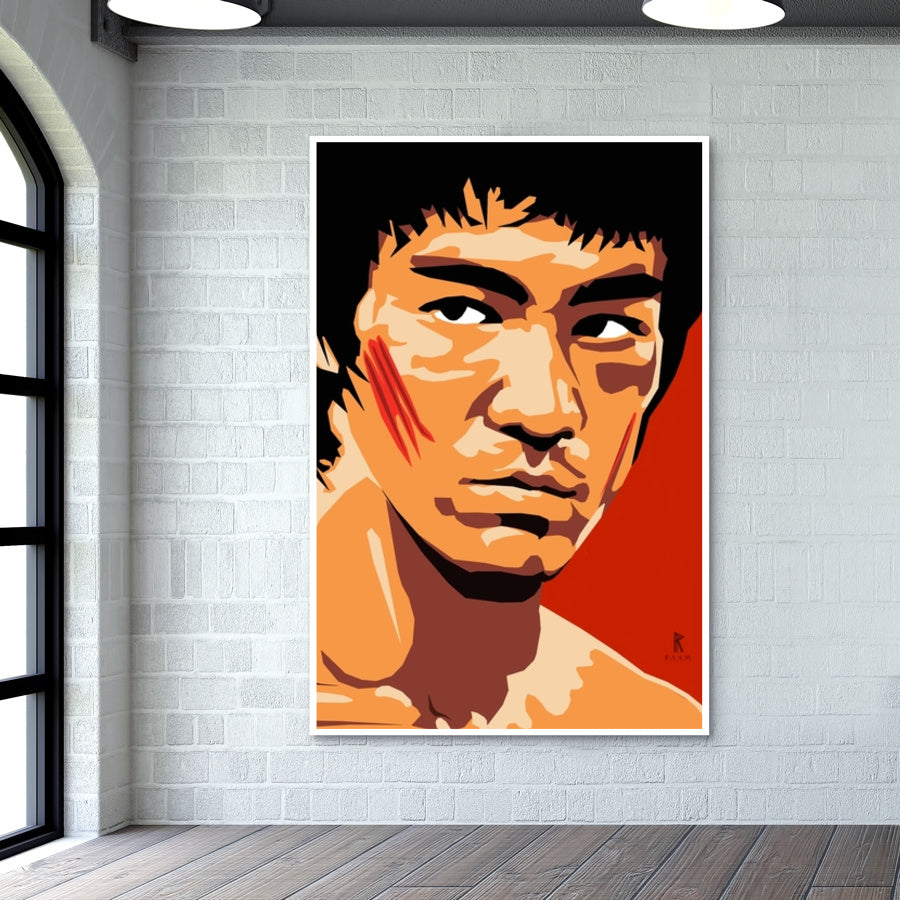 Bruce Lee Vector Art Wall Art