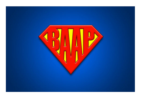 SUPER-BAAP | Fathers Day Wall Art