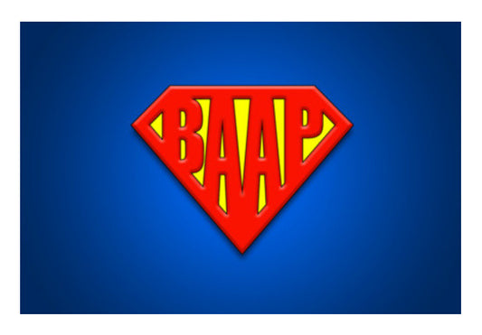SUPER-BAAP | Fathers Day Wall Art