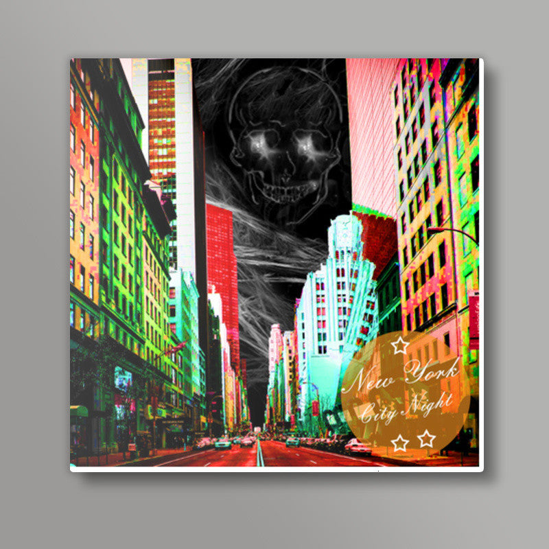 City Night Square Art Prints