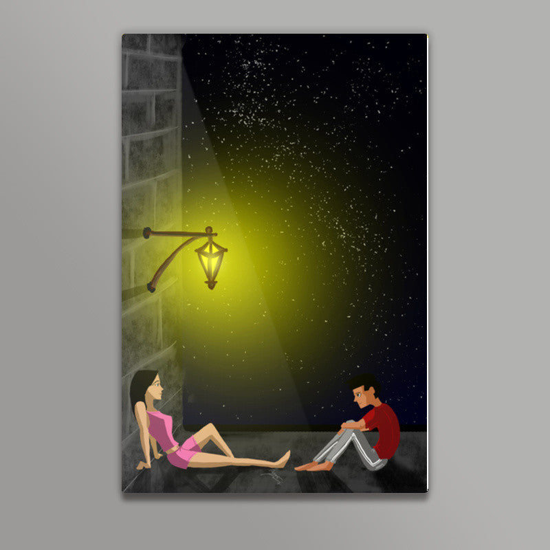 Terrace couple Wall Art