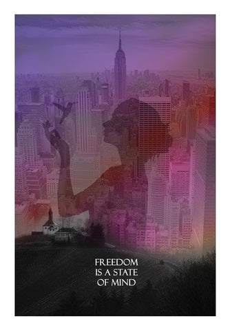 Wall Art, Freedom is a state of mind Wall Art