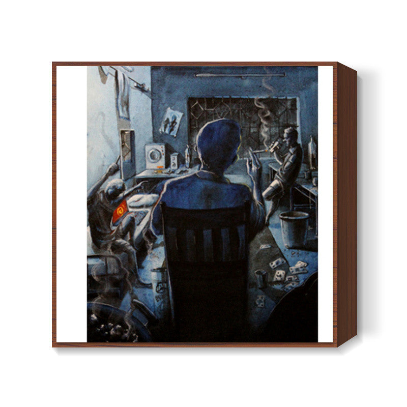Hostel Saturdays - Painting Square Art Prints