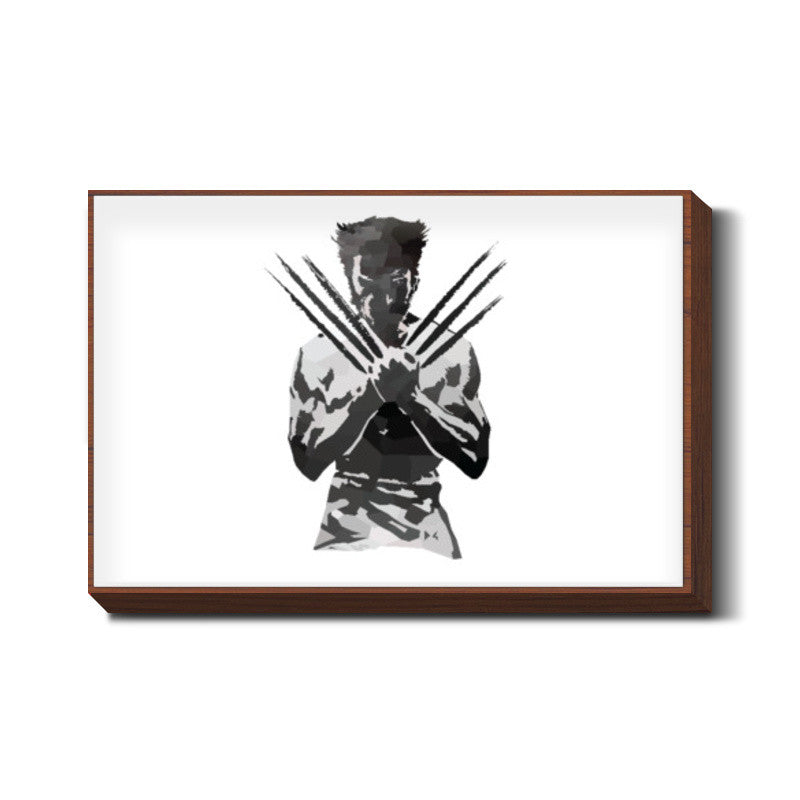 Low Poly Wolverine Wall Art