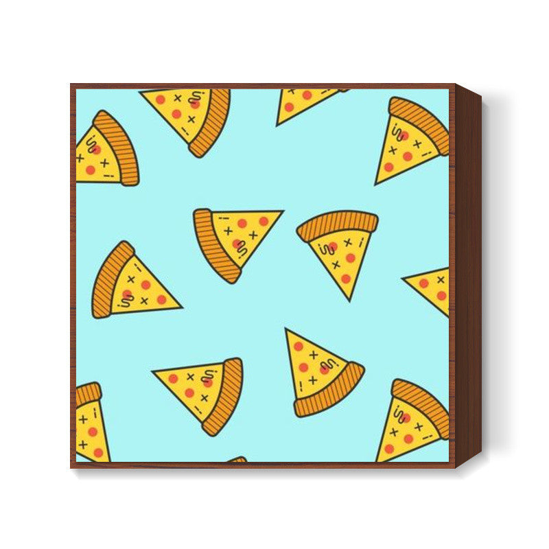 Pizza Square Art Prints