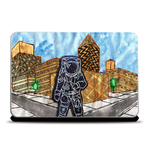 Out of Space Astronaut Laptop Skins