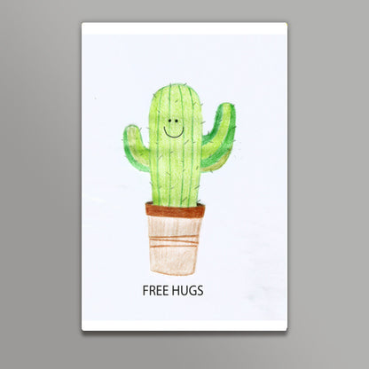 Free hugs cactus Wall Art