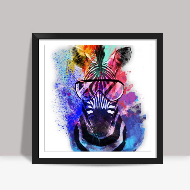 Zebra art Square Art Prints