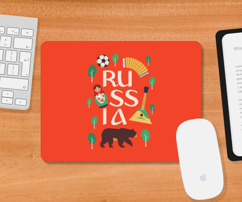 Russian Symbols Fifa 2018 | #Footballfan Mousepad