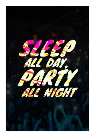 PosterGully Specials, sleep all day Wall Art