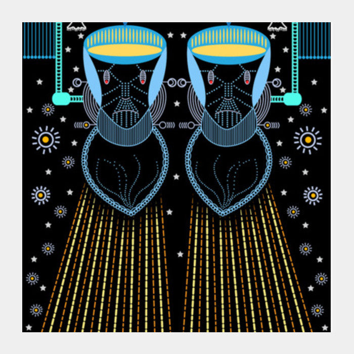 intergalactic Consciousness ! Square Art Prints