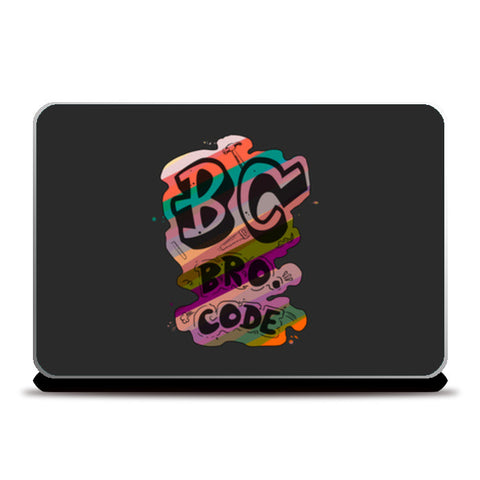 BC Bro. Code (Dark Background) Laptop Skins
