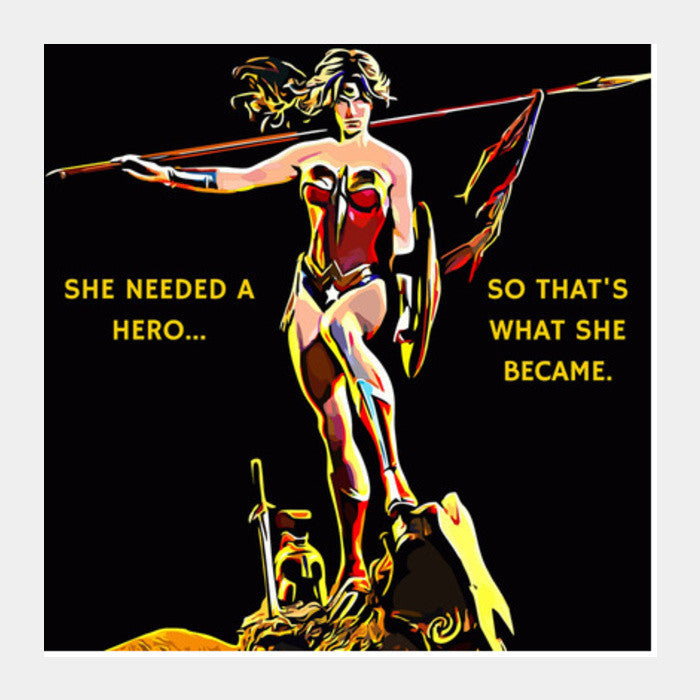 Square Art Prints, Wonder Woman Square Art Prints