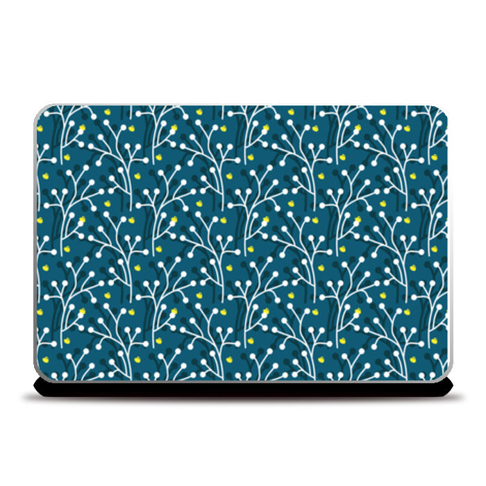 Night Flower Garden Pattern Laptop Skins