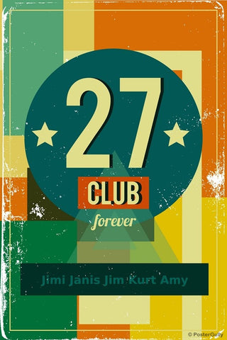 Wall Art, 27 Club Forever Rock, - PosterGully