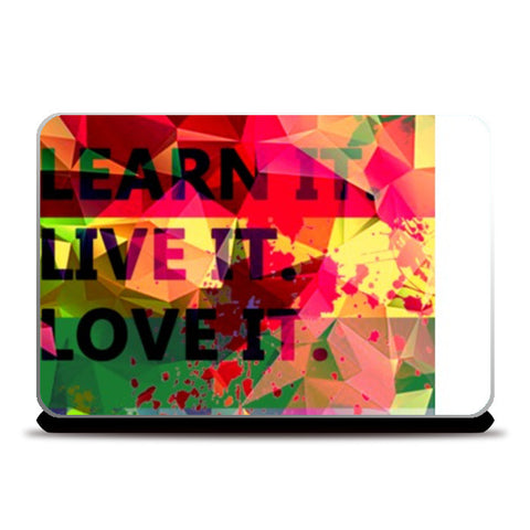 Laptop Skins, Laptop Skin Art Levis Colorful Pentonix Learnt i Live it Love it Rectangular Laptop Skins