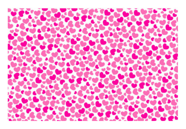 Wall Art, Pretty Pink Hearts Wall Art